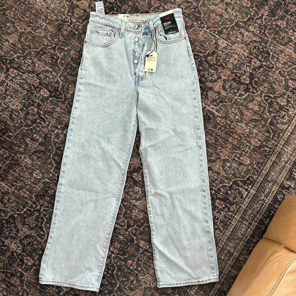 BNWT LEVIS RIBCAGE 27x27 blue